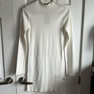 White Long Sleeve Dress